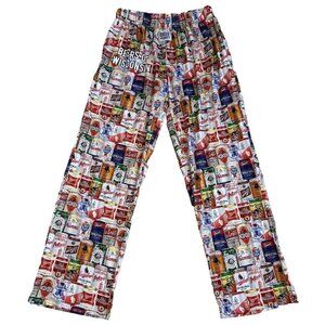 Brief Insanity Beers of Wisconsin Fun Novelty Sleep Lounge Pants Size L Pockets
